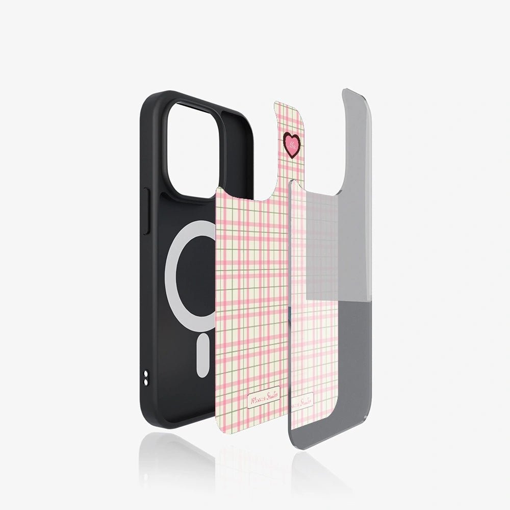 Pink Checkerboard - iPhone Case